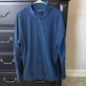 bcg Men's Navy Heather 1/4 Zip Pullover Sweater